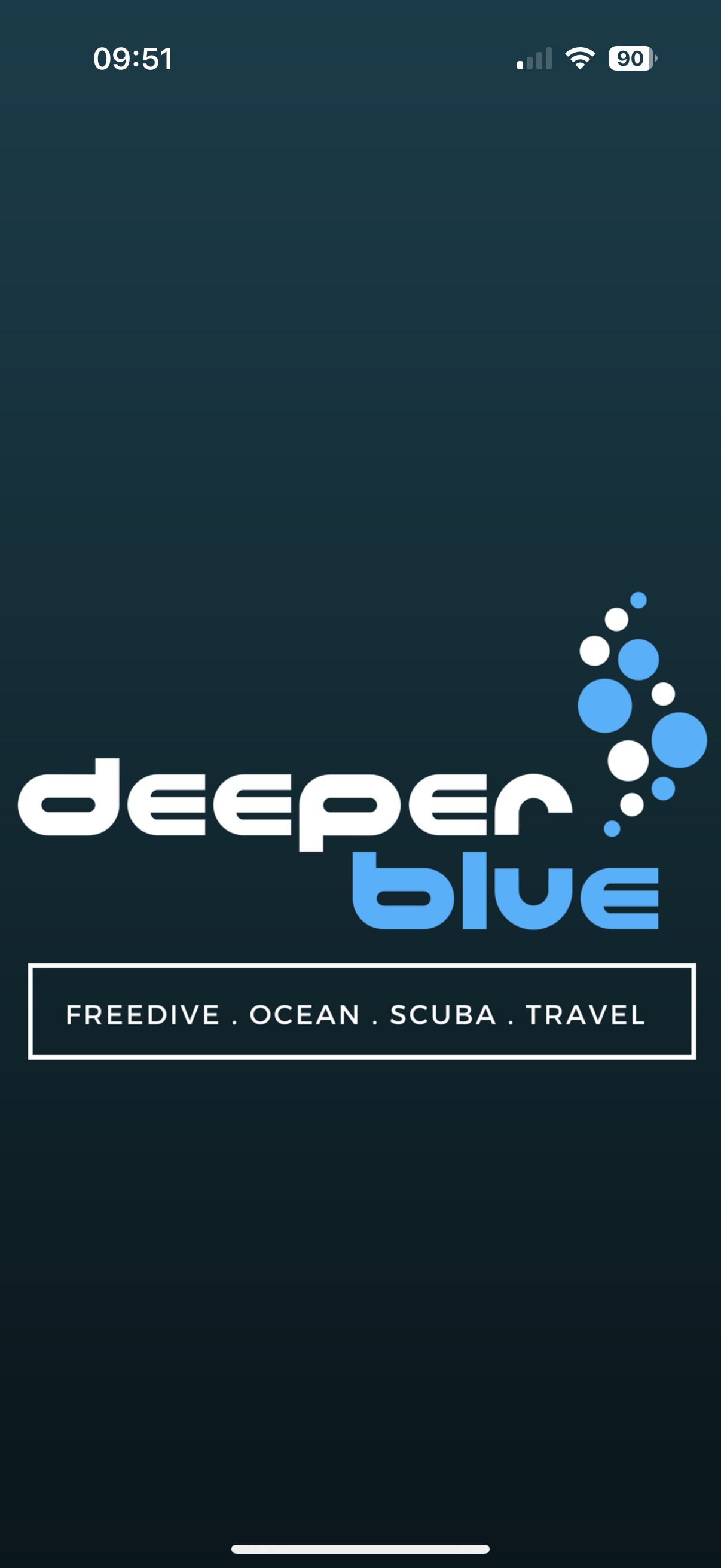 DeeperBlue App Splash